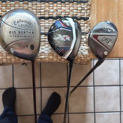 Callaway Driver, 3 Wood, and 5 Wood 