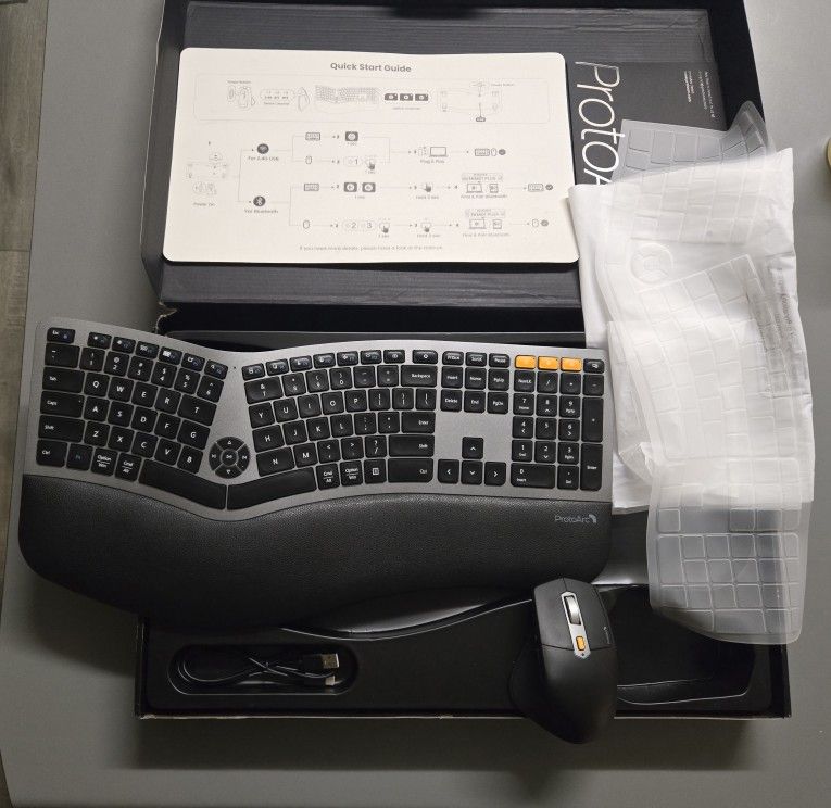 ProtoArc Ergonomic Wireless Keyboard and mouse / Open to trade