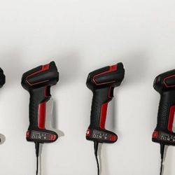 Lot of 4 Honeywell 1990ISR-3 BARCODE HANDHELD RUGGED SCANNER W/ SERIAL 9PIN CORD