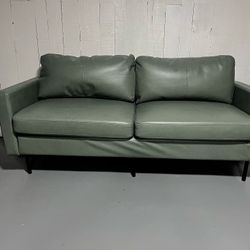 Olive Green Modern Couch – Wayfair – Like New – Small Space Sofa