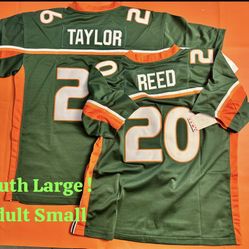 Miami Hurricanes Taylor / Reed Jersey