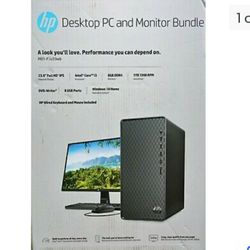 Desktop PC And Monitor HP