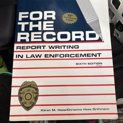 Law Enforcement Book