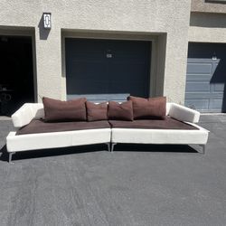 Modern Leather Couch (Pick Up Only)