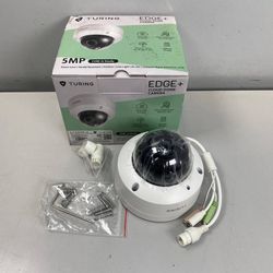 Turing - EVC5ZD256-1Y 5MP Edge+ 256GB Onboard Storage Cloud Dome Camera - White - Brand New