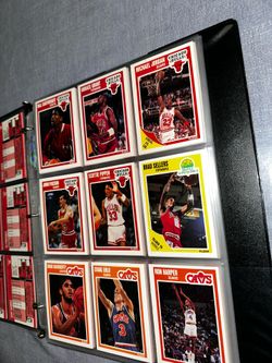 1989-90 fleer complete set with MJs sticker