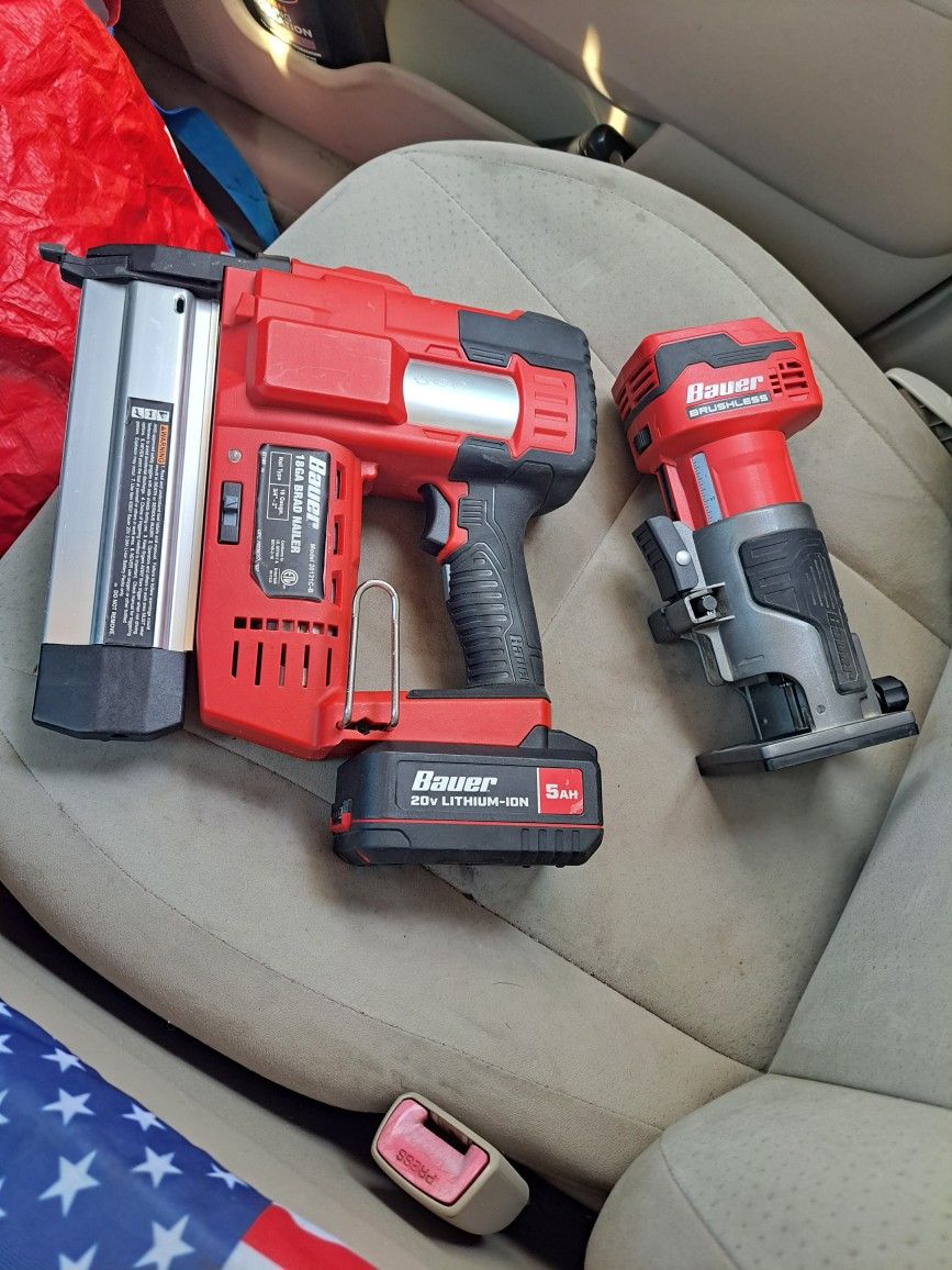 18" Brad Nailer & Compact Router