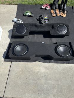 Subwoofers And Box For Sale