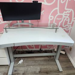 Glass Top Standing Desk 