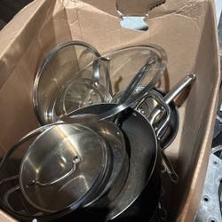 Pots And Pans Calphalon And Cuisinart 