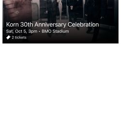 Korn Tickets At BMO Stadium 