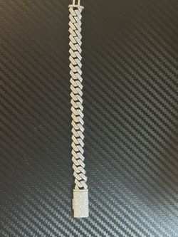 Lab Diamond Bracelet Size 6.5 Inches And 10mm