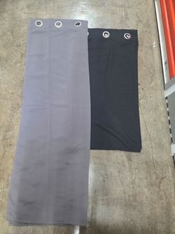 Black out and regular curtains