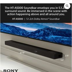 Sony HT-A5000 5.1.2ch Dolby Atmos Sound Bar 