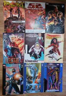 Marvel and DC Comics paperback lot
