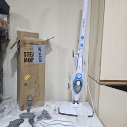 PurSteam 10-in-1 ThermaPro 211 steam mop and detachable handheld steam cleaner.