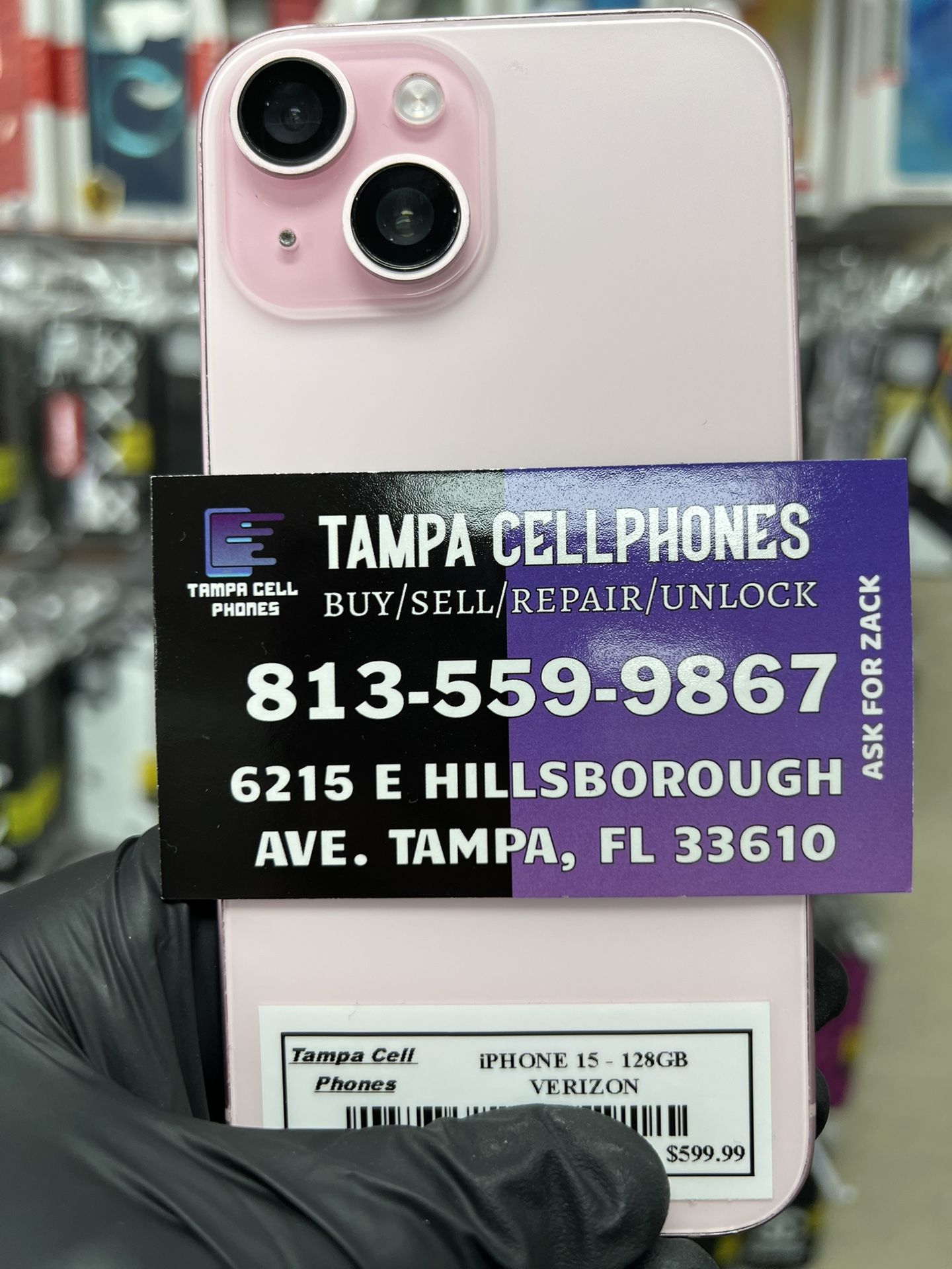 iPhone 15 Verizon 128 gb excellent condition! $ 580