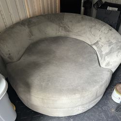 Adaley Upholstered Swivel Chair And A Half  By Lark Manor Light Grey