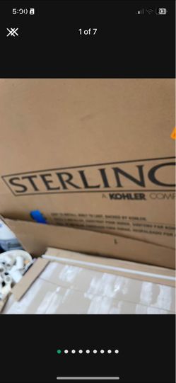 STERLING Ensemble 48 in. x 34 in. Single Threshold Shower Floor in White