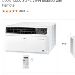 LG Room air conditioner 18,000 BTU $400 NIB