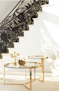 GoldGlass Nesting/ Coffee Table (out of stock)