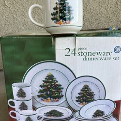 Christmas 24 stoneware IB 13T0OL dinnerware set