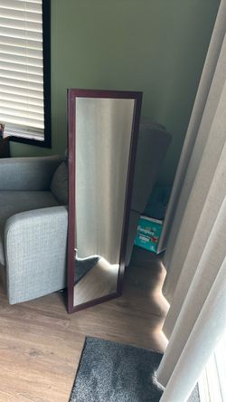 48” x 14” Full-Length Framed Mirror