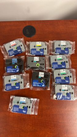 Brother TZe 12mm Laminated Label Tape Cartridges – Lot of 12