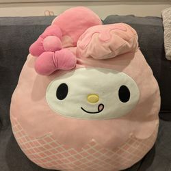 Squishmallow 20" Hello Kitty Scuba and My Melody Ice Cream