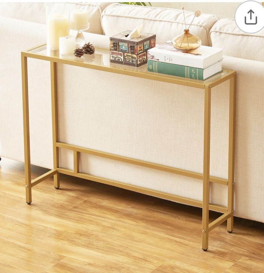 Console Table Glass New 38x10x29