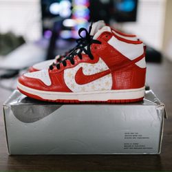 2003 Nike Supreme SB Dunk High Red Size 9.5