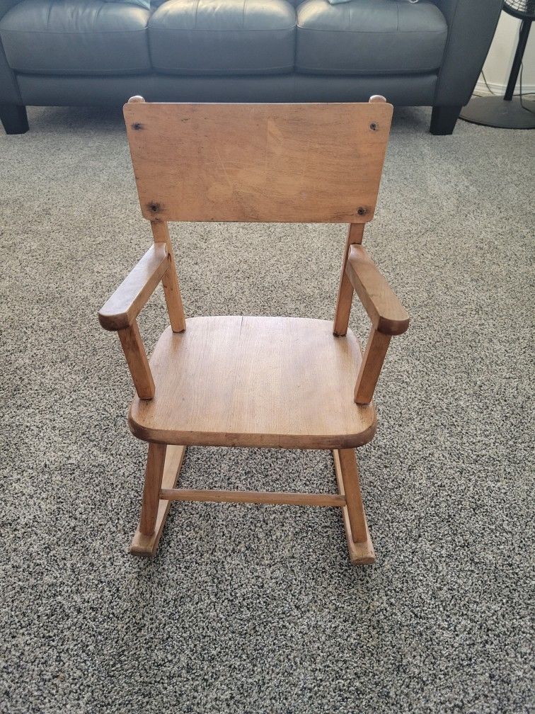 Antique Children's Rocking Chair.