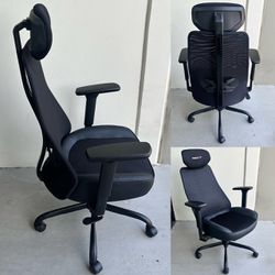 New In Box Black Mesh Computer Chair With Adjustable Armrest And Headrest Lumbar Support Ergonomic Office Furniture 