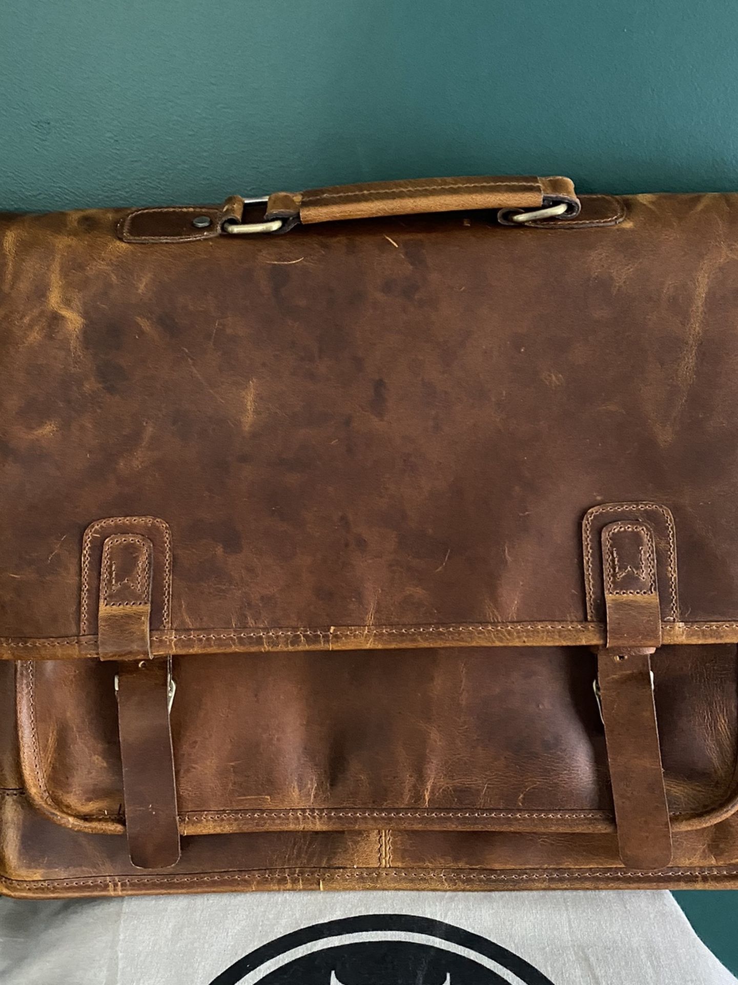 Montana Hudson Brady Leather Messenger Bag