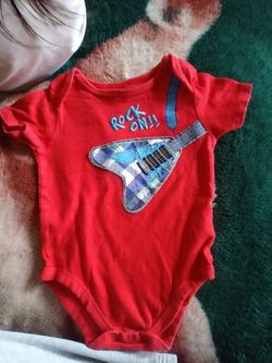 6/9 month rock onesie 🎸