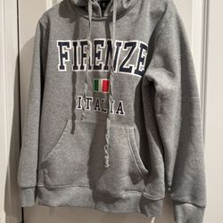 h.i.p. Gray Firenze Italia Hoodie size large