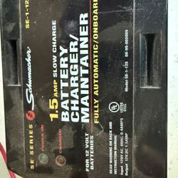 1.5 Amp Slow Charger For 12 Volt Batteries 