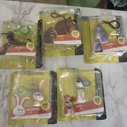 5 New Secret Life of Pets Toy Key Chains   Keys Toys Pets Dogs Cats