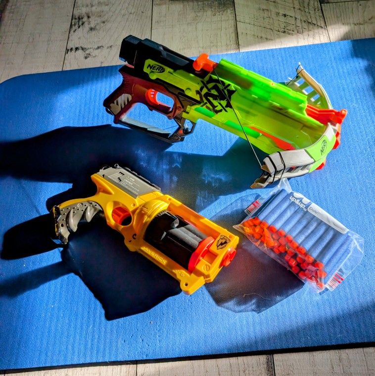 Nerf Gun, Nerf Bow, and Nerf Bullets