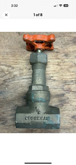 Stockham, 1/2" Bronze Gate Valve Threaded.