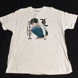 Death Note L Shirt White Size XL