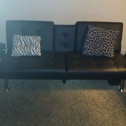 Black  Futon  Sofa Bed  For Sale