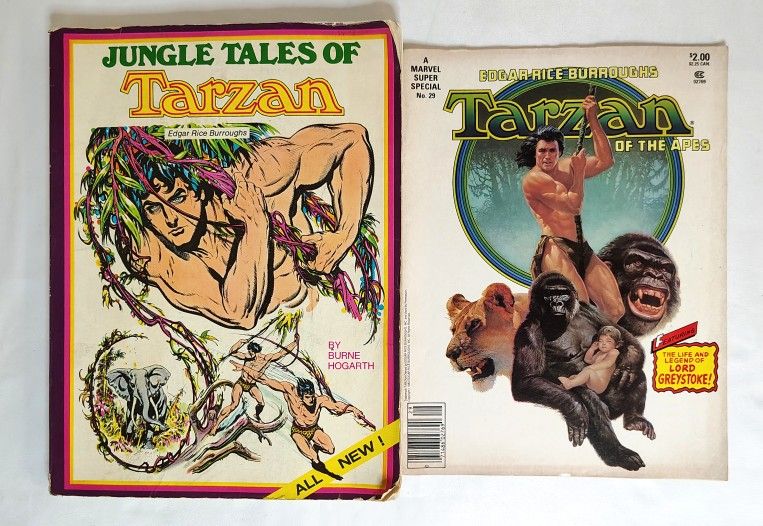 Vintage Tarzan Book And Magazine Jungle Tales of Tarzan - Tarzan of The Apes