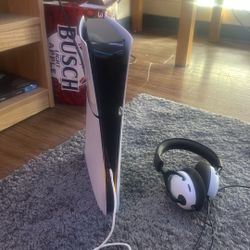 PS5  slim with headset.