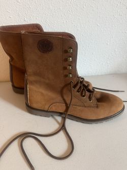 American Eagle Outfitter Suede Lace Up Ankle Boots Women’s Size 6 1/2