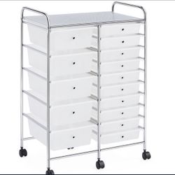 Giantex 15 Drawer Storage Cart ( New )