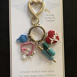 Nurse Charm Key Chain Or Bag Charm
