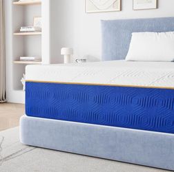 10 Inch Queen Memory Foam Mattress, Cooling Gel Infused