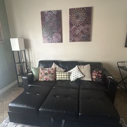 Black Leather Couch
