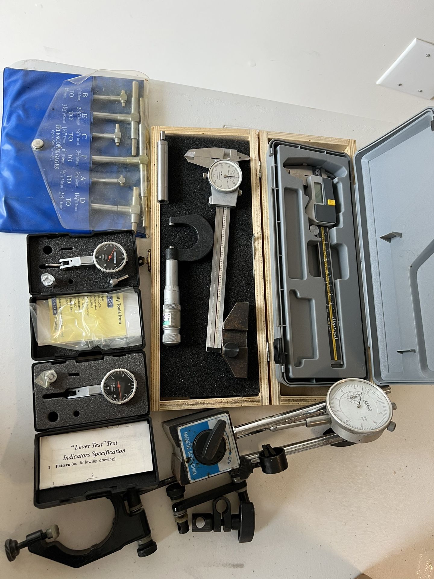 Brown & Sharpe Calipers And Micrometer